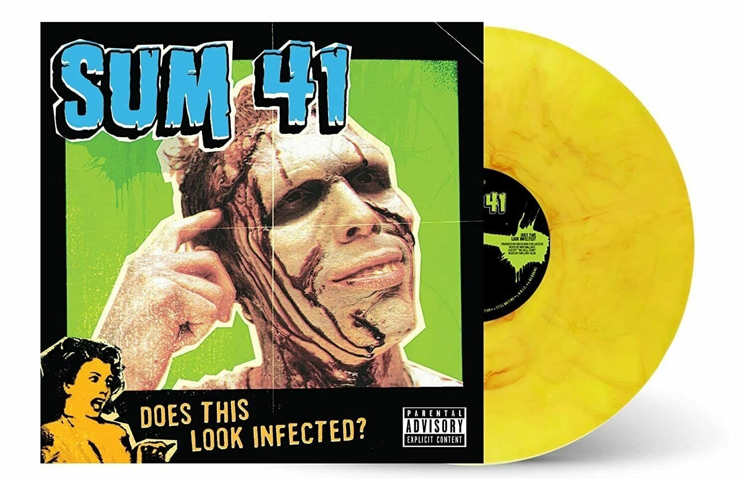 Sum 41 - Does This Look Infected (Green Swirl) LP